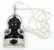 Sajen Sterling Silver Obsidian Goddess Pendant
