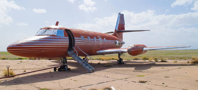 Elvis Presley's Private Lockheed Jetstar Jet: Elvis Presley's Personally Owned Private 1962 Lockheed Jetstar Jet W/Copies of Papers BEING SOLD WITHOUT RESERVE (AS SEEN ON TV) - This jet was personally owned by Elvis Presley, and is the "Lost"