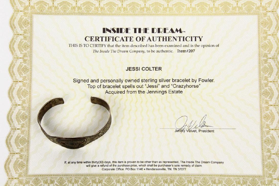 Jessi Colter Personally Owned Silver Cuff W/COA (1 of 5)