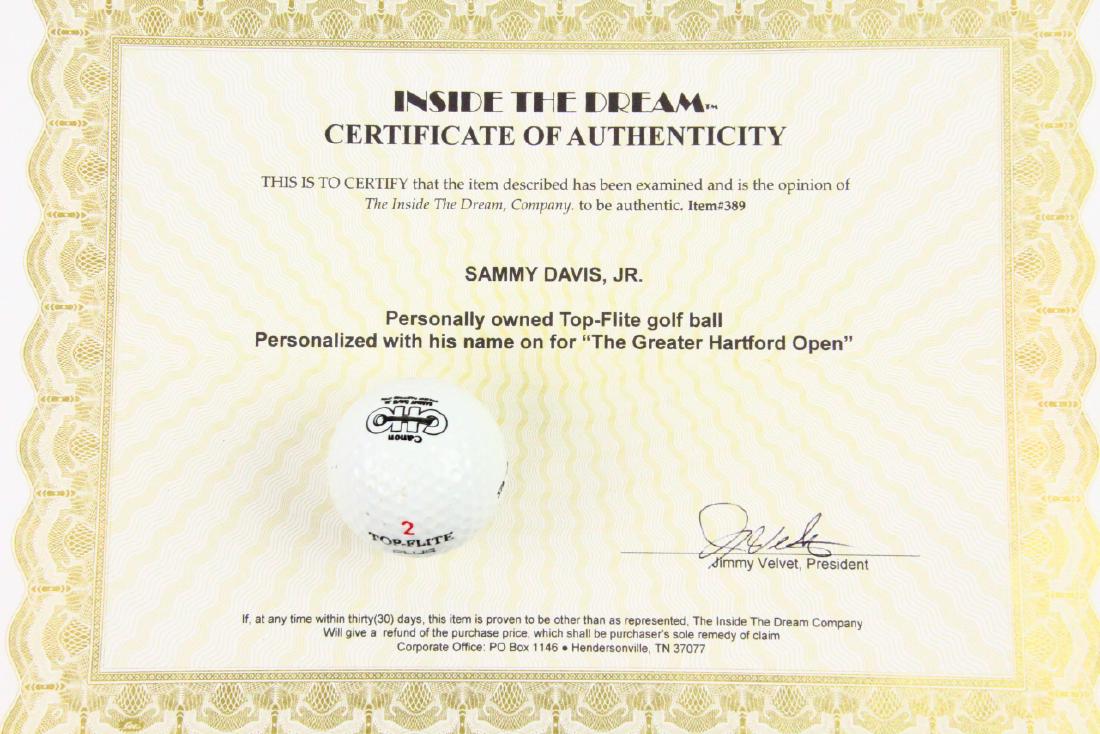 Sammy Davis Jr. Personalized Golf Ball W/COA (1 of 3)