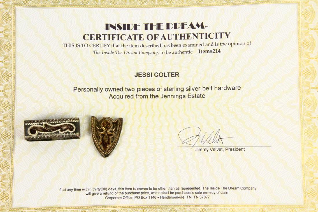 Jessi Colter Sterling Silver Belt Hardware W/COA (1 of 3)
