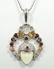 Sajen Sterling & Carved Stone Goddess Pendant - 2