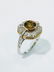 1.3ct SI2 Fancy Yellow-Brown GIA Diam. Plat. Ring - 7