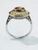 1.3ct SI2 Fancy Yellow-Brown GIA Diam. Plat. Ring - 8