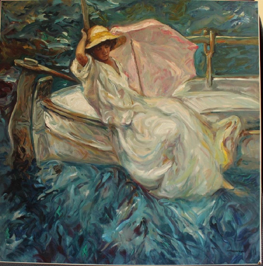 Jose Royo (Spanish; 1941-) "Calma" Serigraph (1 of 4)