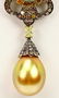 5.5ctw Diamond,12mm-14mm South Sea Pearl Strand - 4