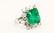 13ct GIA Col. Emerald in 4ctw Diam. 14K Band - 3