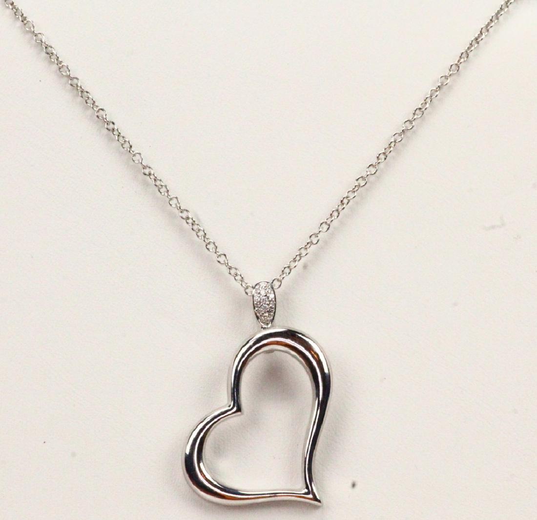 Piaget 18K 16" Open Heart Necklace W/VS Diamonds (1 of 5)