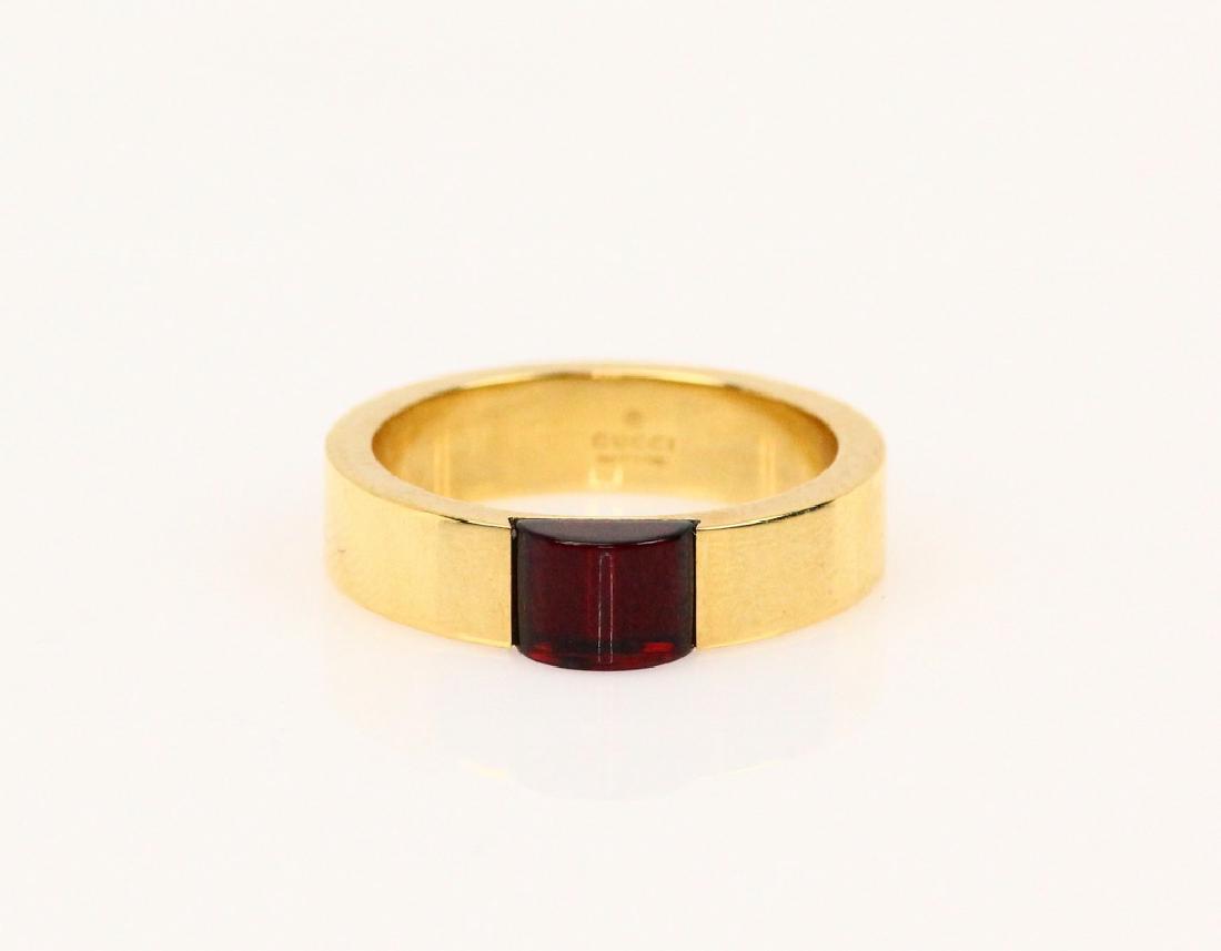 Gucci 18K & Rhodolite Garnet Retired Ring (1 of 4)