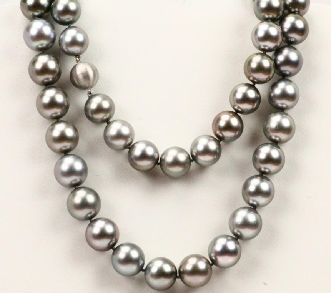 15mm AA-AAA Tahitian Pearl 34" Necklace 18K Clasp (1 of 4)