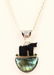 Sajen Jet & Sterling Silver Pendant on 24" Chain