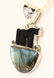 Sajen Jet & Sterling Silver Pendant on 24" Chain - 3