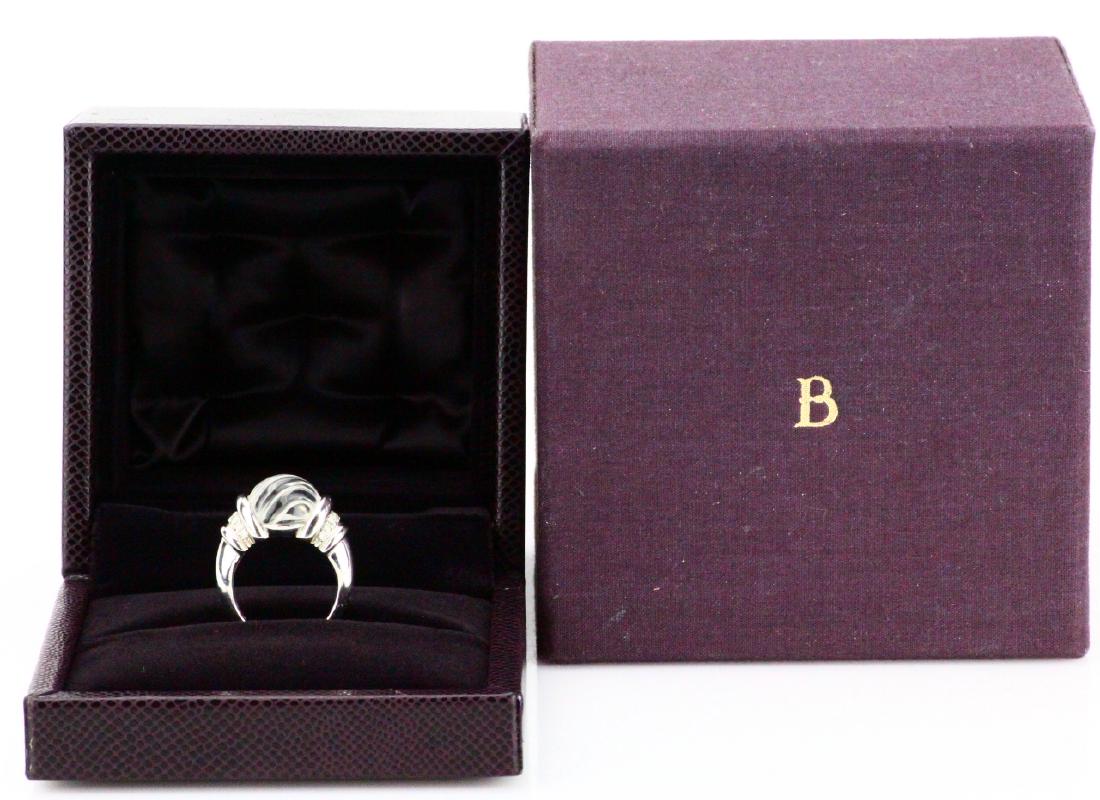Boucheron 12mm Carved Quartz 18K Ring W/Diamonds (1 of 9)