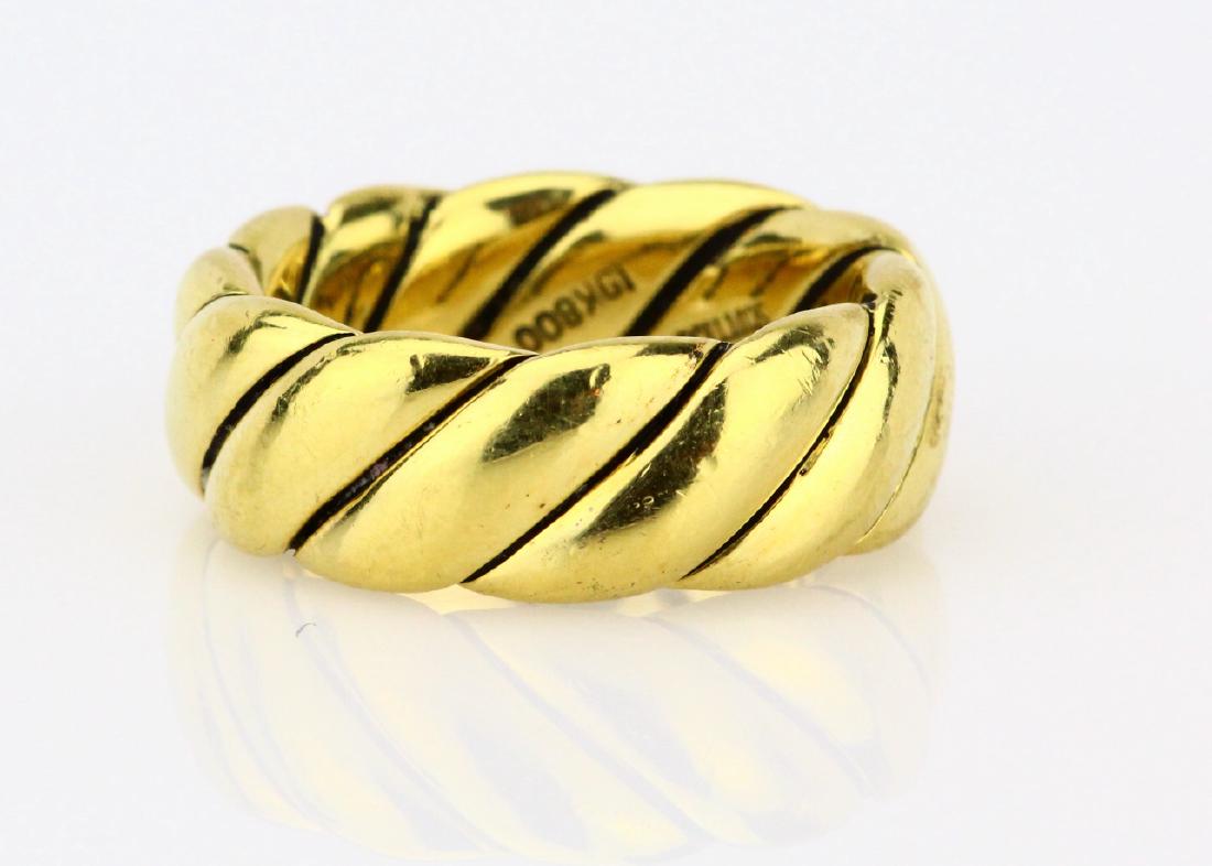 Scott Kay Solid 19K 8mm Wide "Cable" Band (1 of 4)