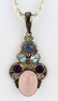 Sajen Sterling Silver & Multi Gemstone Pendant