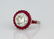 5ct Diamond in Platnum/18K Setting W/Rubies