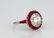 5ct Diamond in Platnum/18K Setting W/Rubies - 3