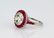 5ct Diamond in Platnum/18K Setting W/Rubies - 4