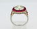 5ct Diamond in Platnum/18K Setting W/Rubies - 5