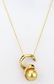 12mm AA Golden South Sea Pearl & 18K 18" Necklace