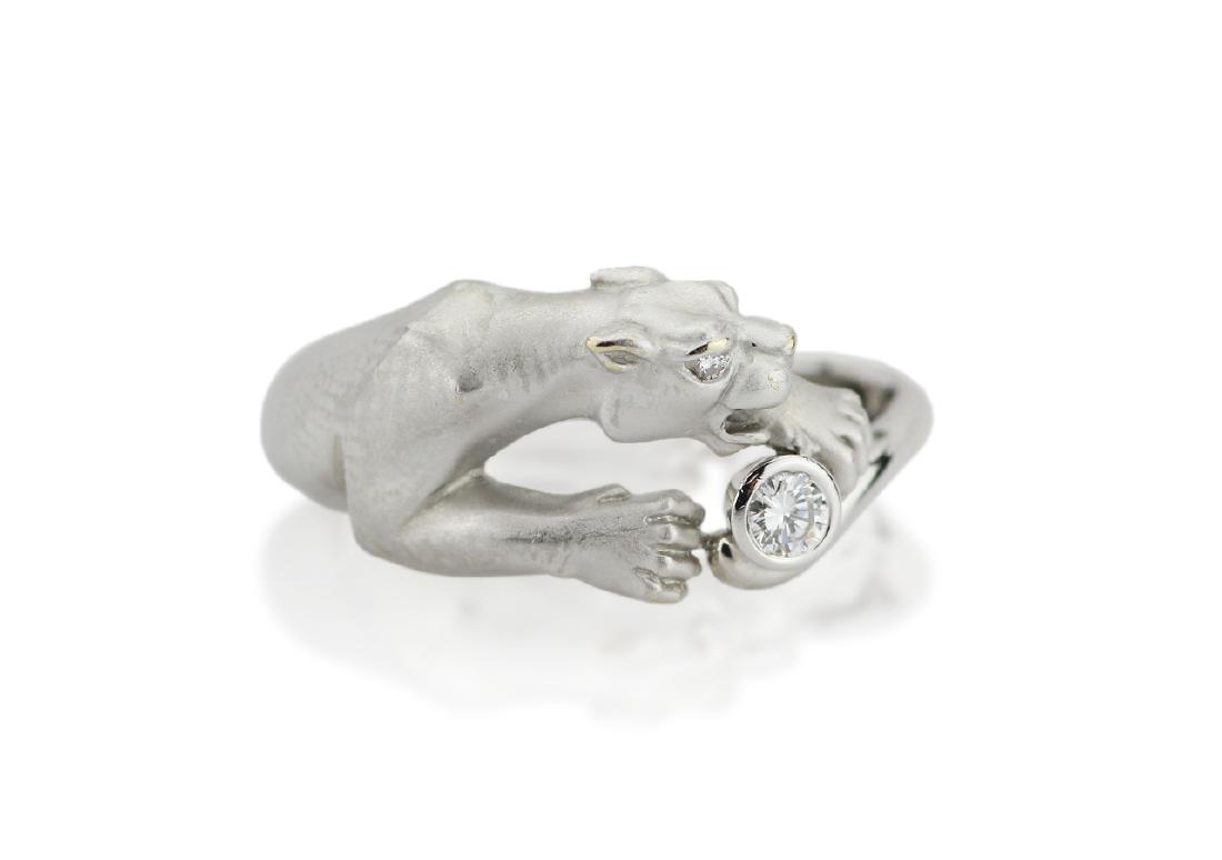 Carrera y Carrera 18K & Diamond Panther Ring (1 of 5)