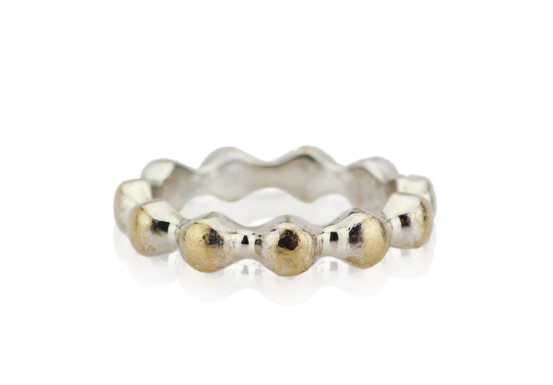 Chanel Vintage 18K 3.5mm Wide Scalloped Band (1 of 4)
