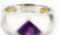 Chanel 2.50ct Amethyst & 18K 10mm Wide Ring - 5