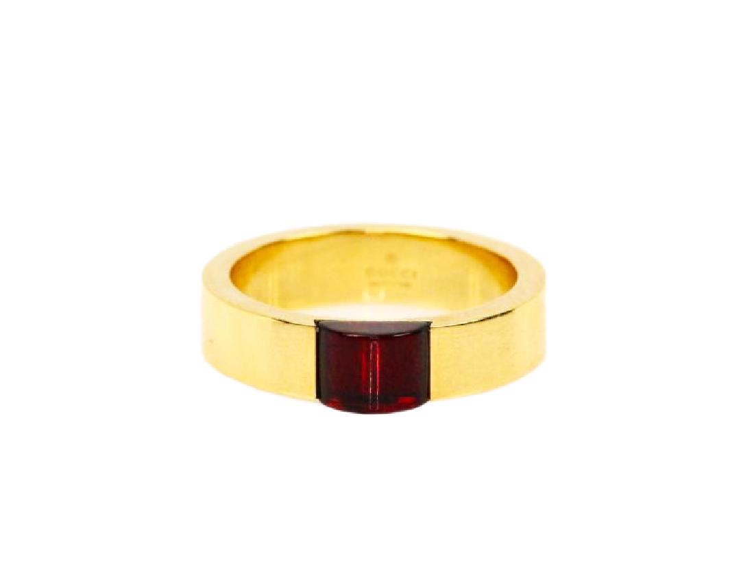 Gucci 18K & Rhodolite Garnet Retired Ring (1 of 4)