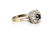 1ctw Diamond & 14K Cluster Ring W/Blue Sapphire - 3