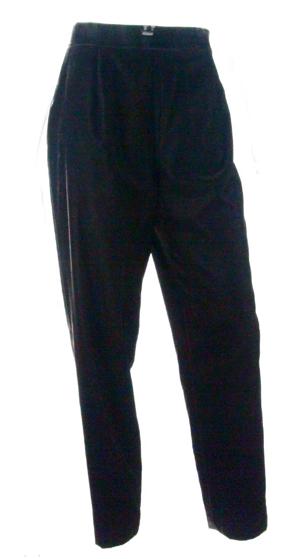 Chanel Boutique 1993A Brown Silk Velvet Pants (1 of 9)