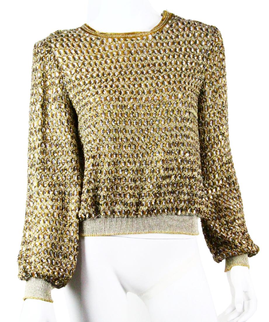 Neiman Marcus 1980s Beaded & Sequined Sweater (1 of 9)