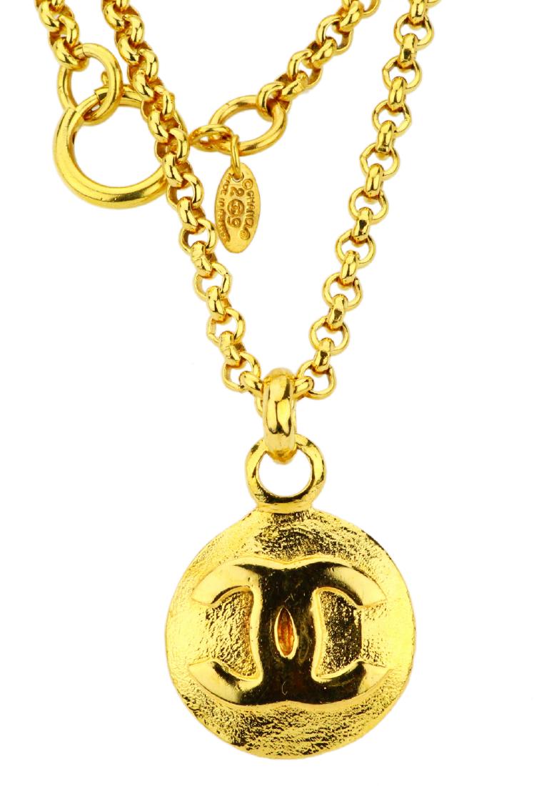Chanel Vintage "CC Logo" Medallion 32" Necklace (1 of 4)