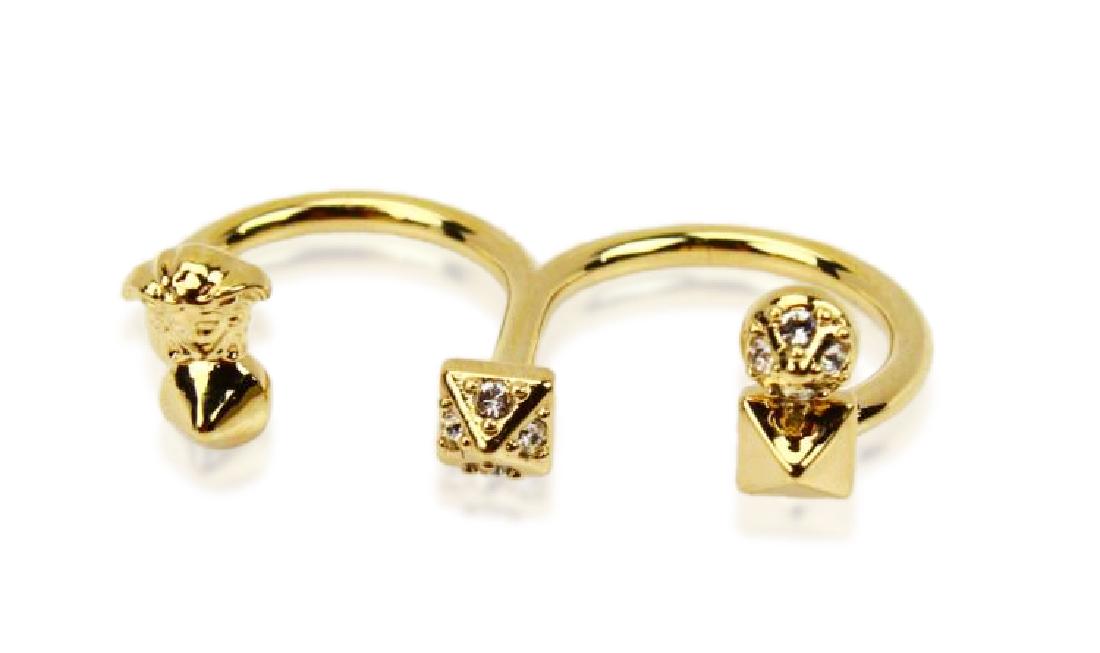 medusa swarovski band ring