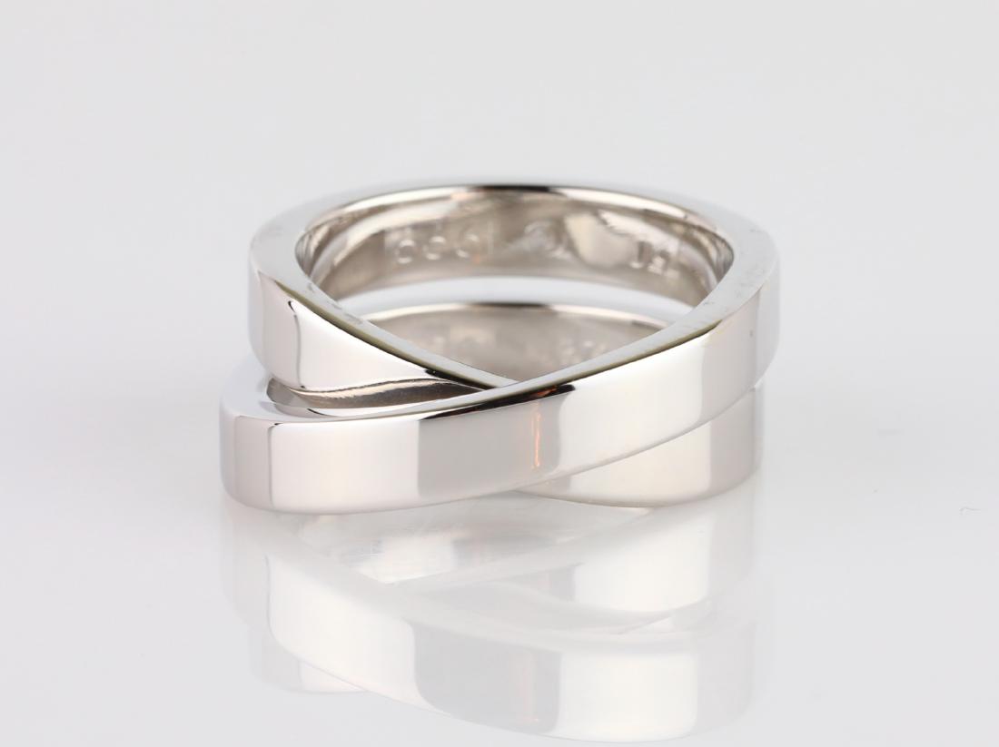Cartier 1999 Retired 18K 8mm Wide Crossover Ring (1 of 4)