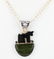 Sajen Jet & Sterling Silver Pendant on 20" Chain