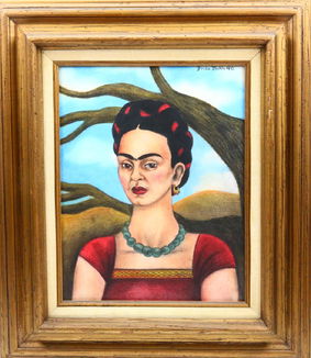 Frida Kahlo 1940 Original Self Portrait W/COA - Jan 27, 2018 | GWS Auctions Inc. in CA Frida Kahlo 1940 Original Self Portrait W/COA - Jan 27, 2018 | GWS Auctions Inc. in CA