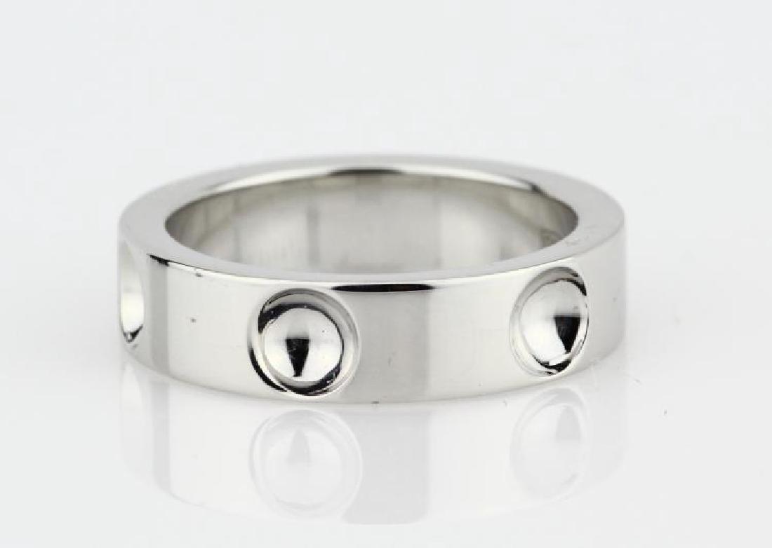 Louis Vuitton 18K White Gold 5mm Empreinte Ring (1 of 4)