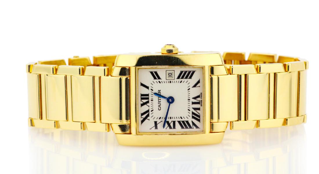 Cartier Tank Francaise 18K Watch in Original Box (1 of 10)