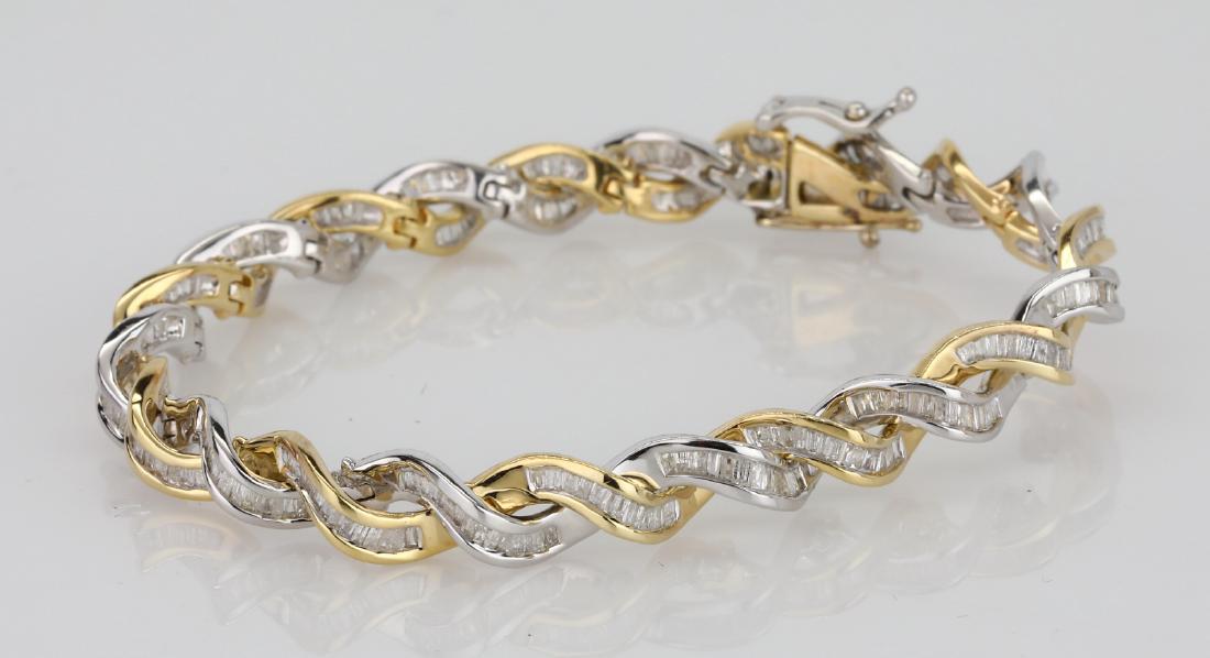 4.75ctw Diamond & 14K 7" Spiral Bracelet (1 of 4)