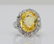 9.95ct GIA No Heat Yellow Sapphire & Diamond Ring