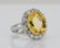 9.95ct GIA No Heat Yellow Sapphire & Diamond Ring - 3