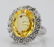 9.95ct GIA No Heat Yellow Sapphire & Diamond Ring - 4