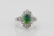 1.70ctw Opal & Diamond Platinum Cocktail Ring