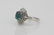 1.70ctw Opal & Diamond Platinum Cocktail Ring - 2