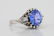 4.05ct GIA Blue Sapphire, Diamond & Platinum Ring - 3