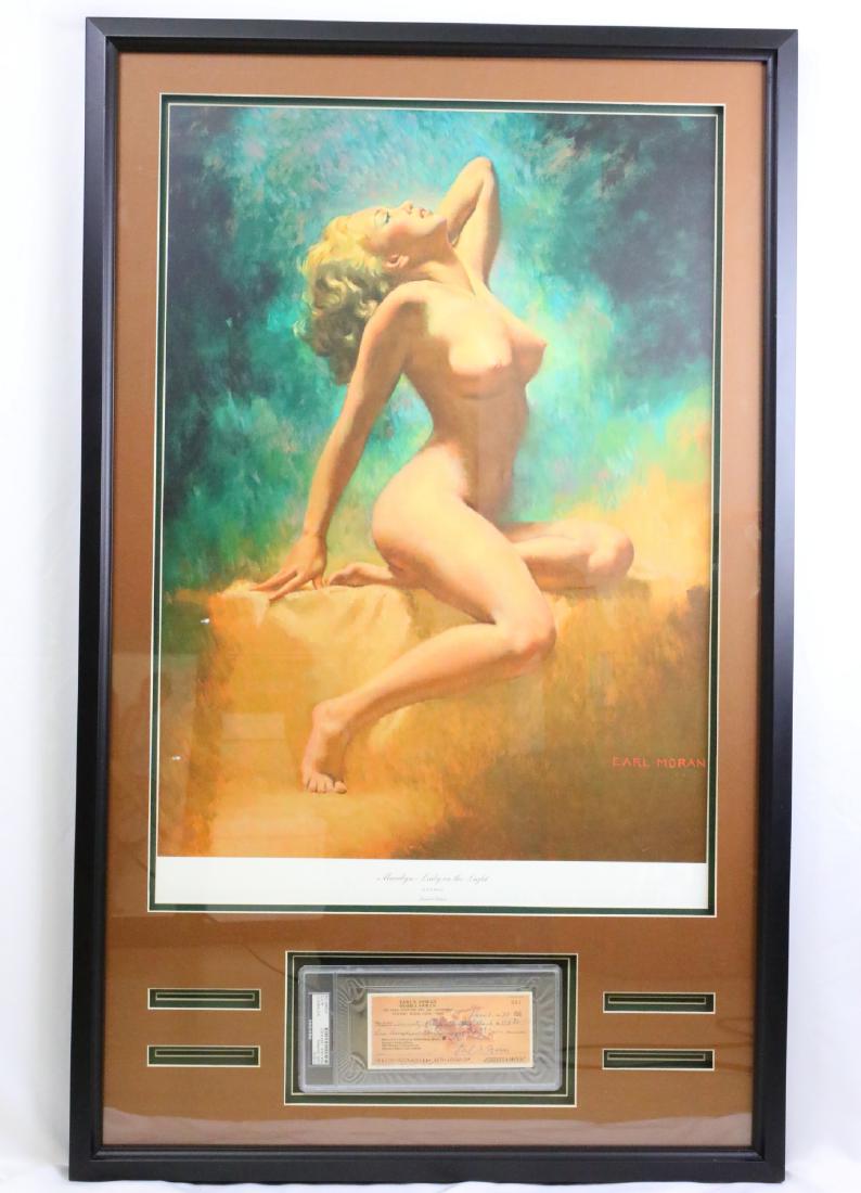 Earl Moran Signed Check W/Lady in the Light Lithograph (1 of 4)