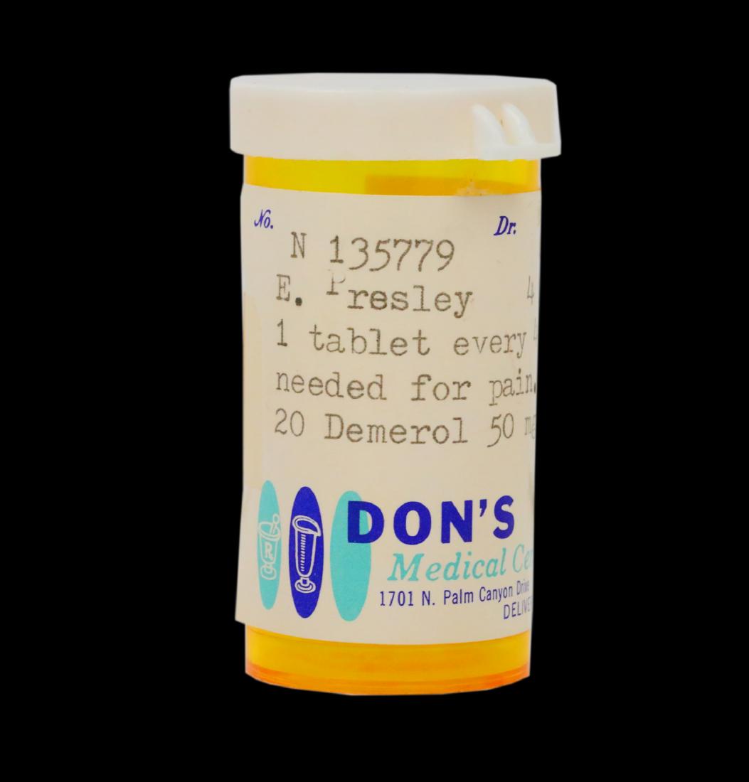 Elvis Presley's Demerol Prescription Pill Bottle (1 of 4)