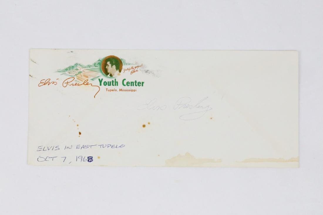 Elvis Presley Signed Youth Center Envelope (1 of 4)