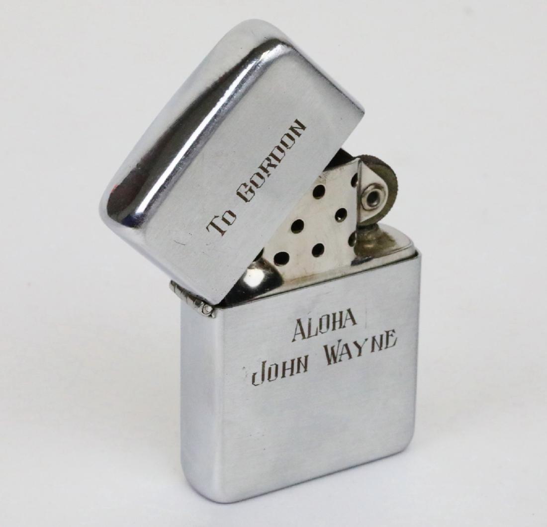 John Wayne Lighter Engraved "To Gordon Aloha John (1 of 3)