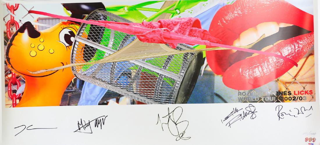 Rolling Stones Signed "Licks" Lithograph by Jeff Koons (1 of 6)